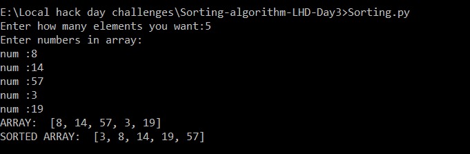 Sorting-algorithm-LHD-Day3 – screenshot 1