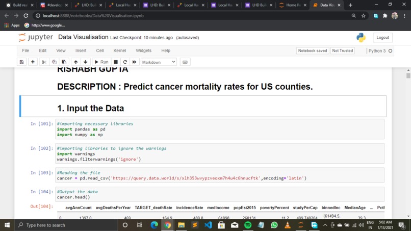 Data Visualization Project – screenshot 3