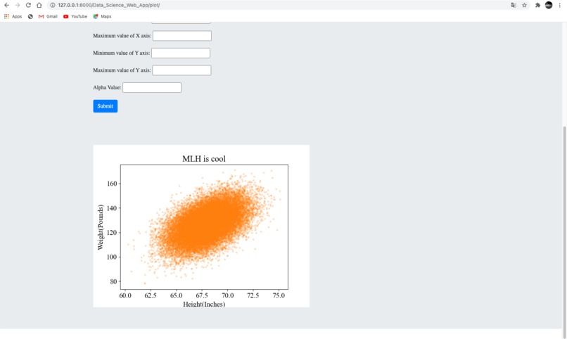 Data Science Website – screenshot 1
