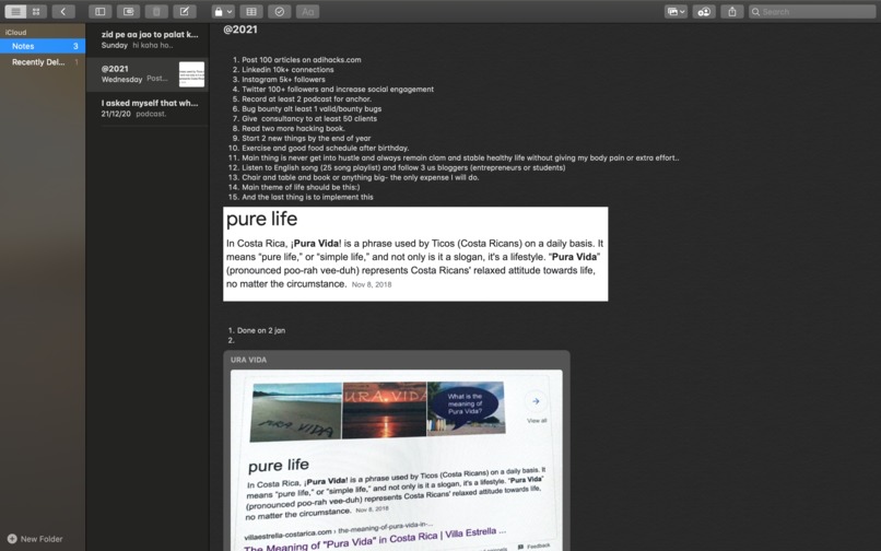 New year resolution – screenshot 1