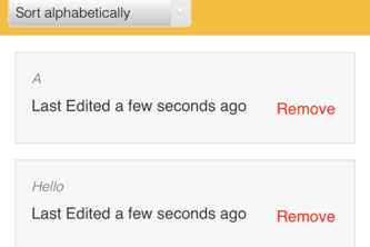 Notes app using Bootstrap