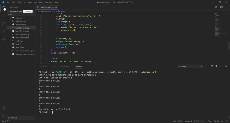 Sort  – screenshot 1