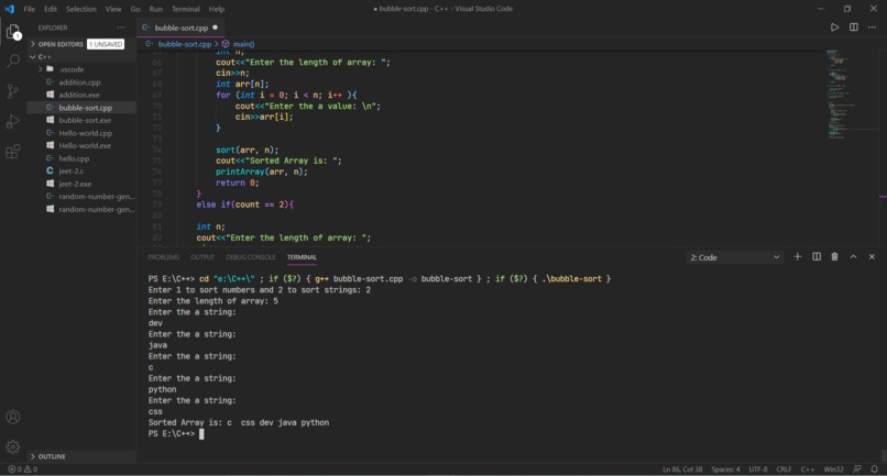 Sort  – screenshot 2