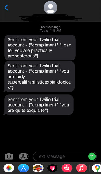 Compliment Sender – screenshot 1