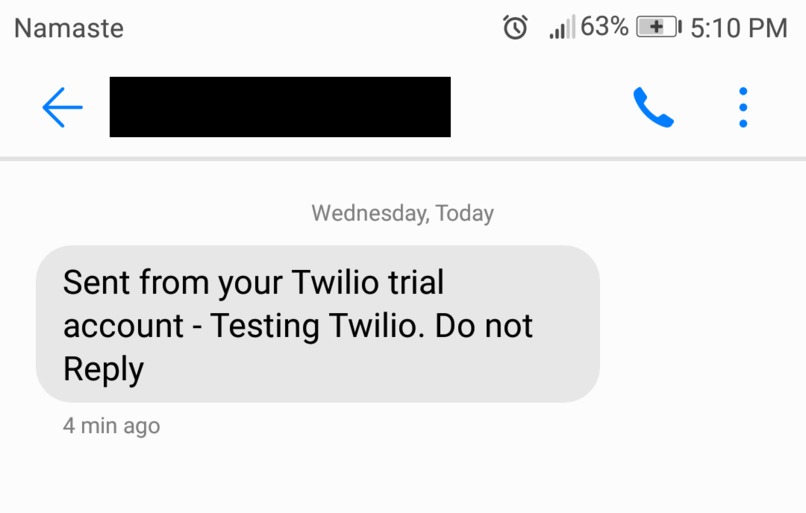 Build with Twilio – screenshot 1