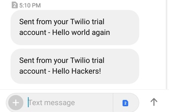 SMS WITH TWILIO