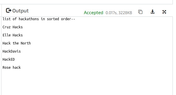 Sort strings – screenshot 1