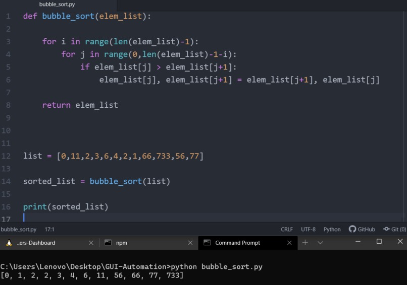 Sorting Algorithm – screenshot 1
