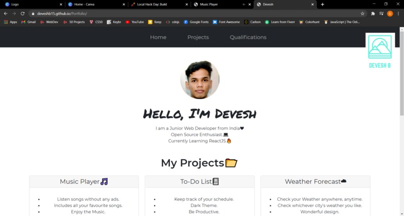 Logo for Portfolio – screenshot 2
