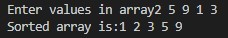 Sorting a List (Insertion Sort) – screenshot 1
