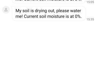 Soil moisture monitoring system with Twilio API