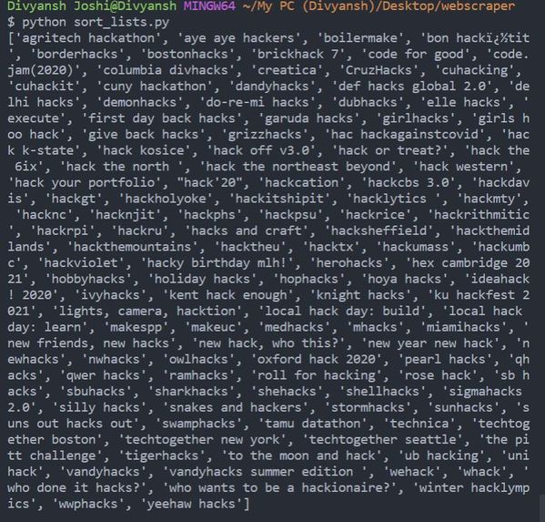 Sort Lists – screenshot 1