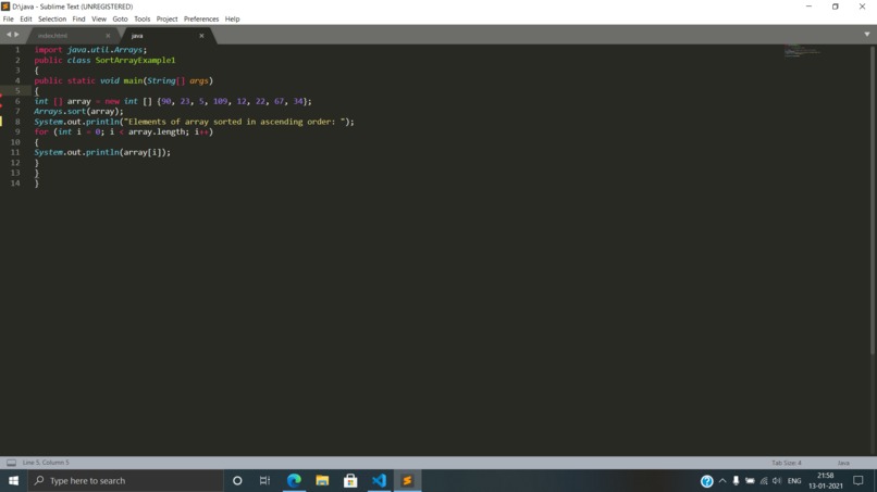 Sorting Array – screenshot 1