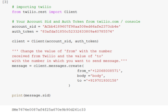sms with twilio