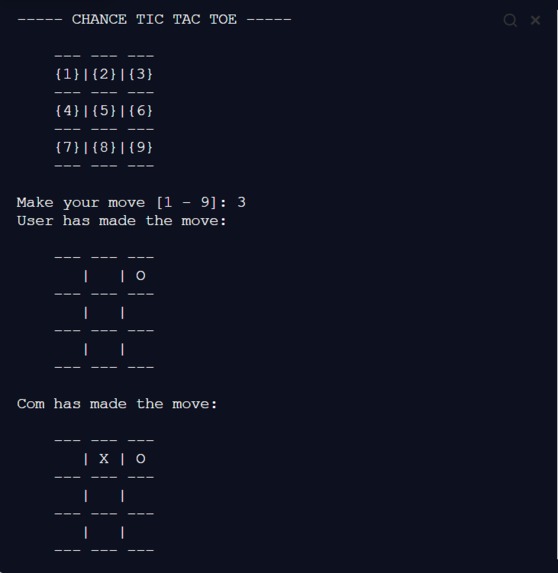 Random Tic Tac Toe game – screenshot 1