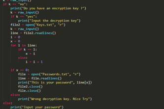Encrypting a password 