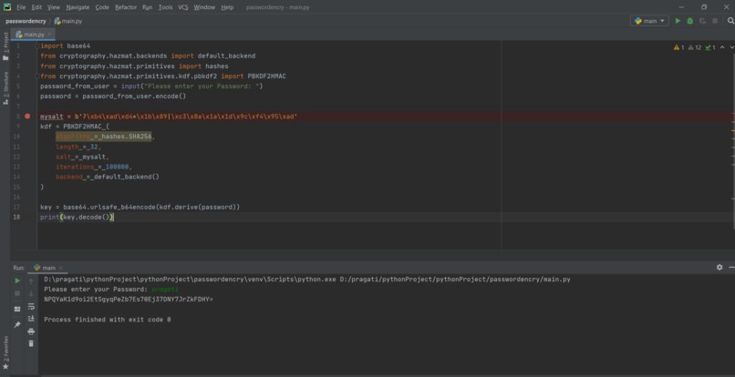 Encrypt Password – screenshot 1