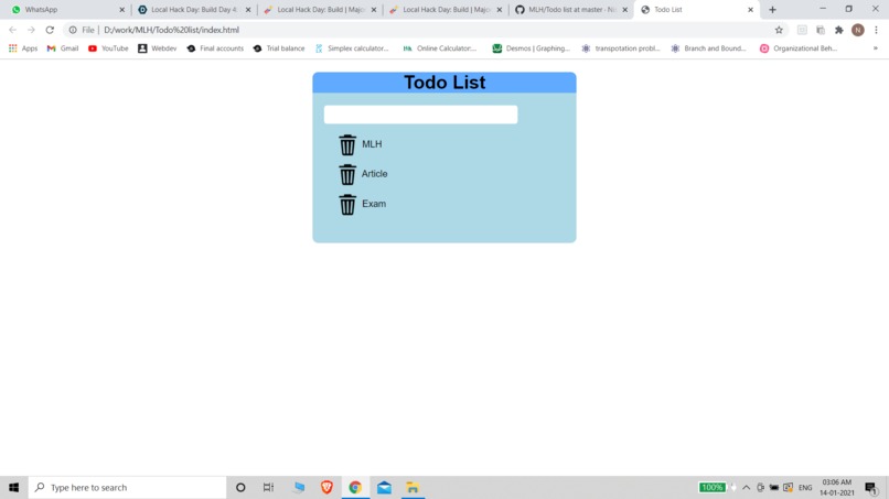 To - Do List – screenshot 1