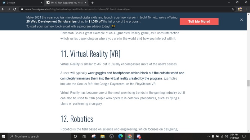Exlporing a  Buzzword Topic  – screenshot 1