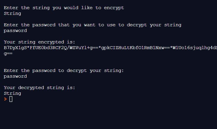 Encryption and Decryption – screenshot 1