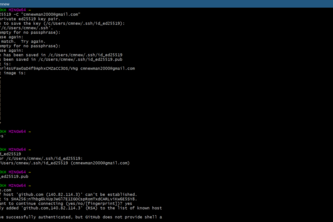 Github SSH key Creation