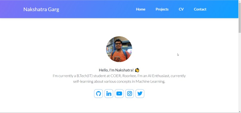 Nakshatra's Portfolio – screenshot 1