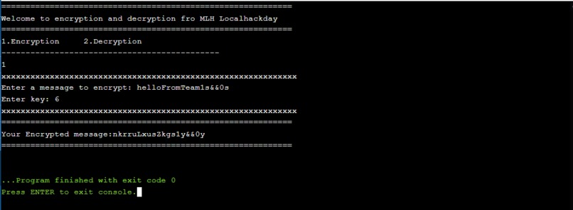 Encryption and Decryption – screenshot 1