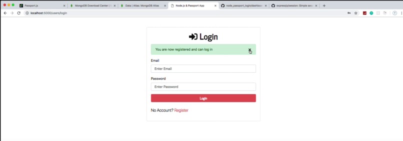 NodeJs Login Page – screenshot 2