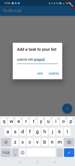 Todo App – screenshot 2