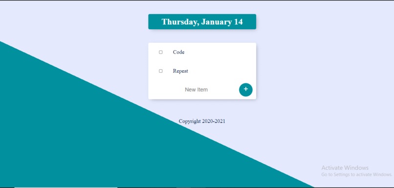 Todo List – screenshot 1