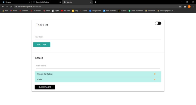 To do List – screenshot 2