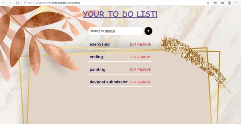 To Do List – screenshot 1
