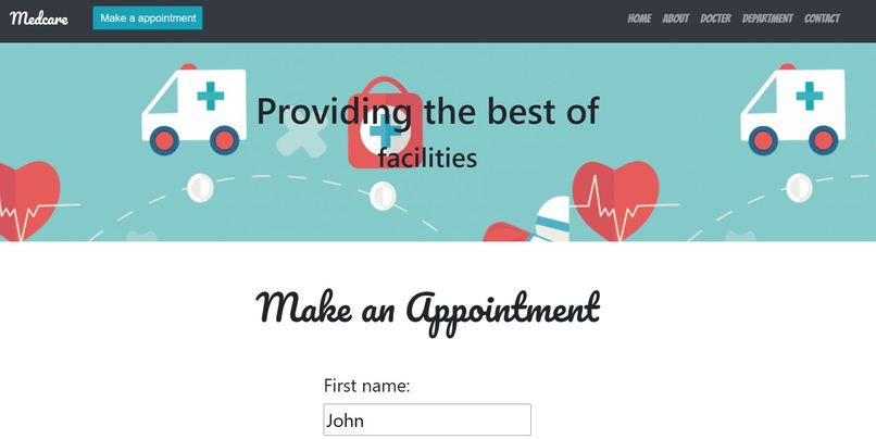 Medcare - A health website – screenshot 1