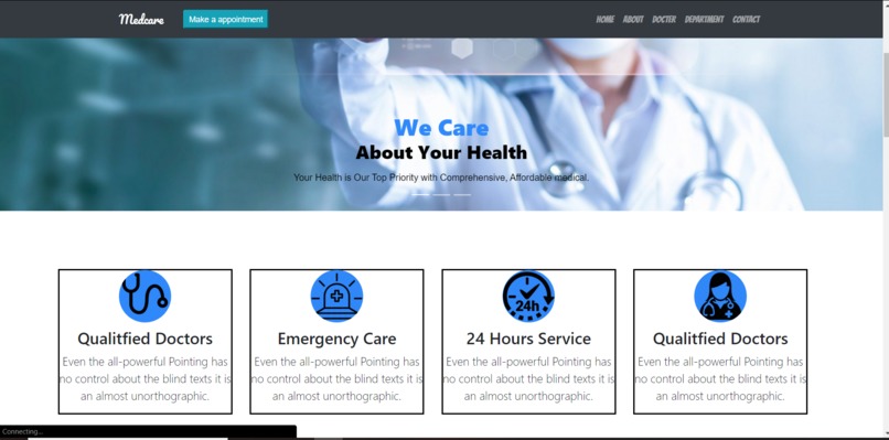 Medcare - A health website – screenshot 3