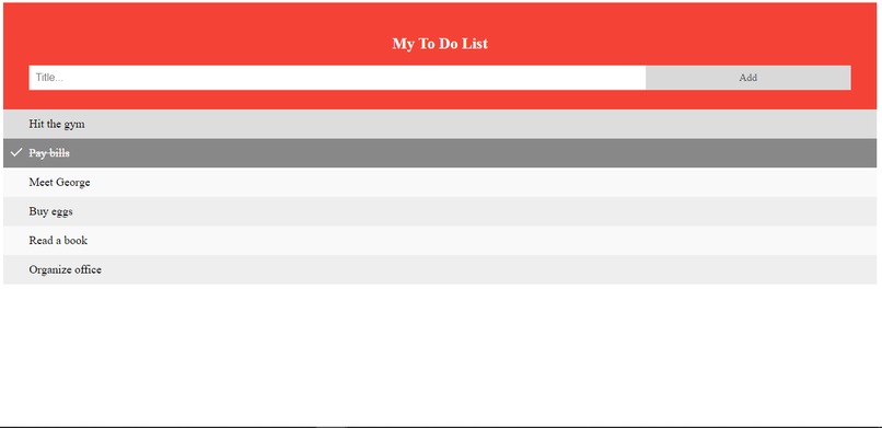 Todo List App – screenshot 1