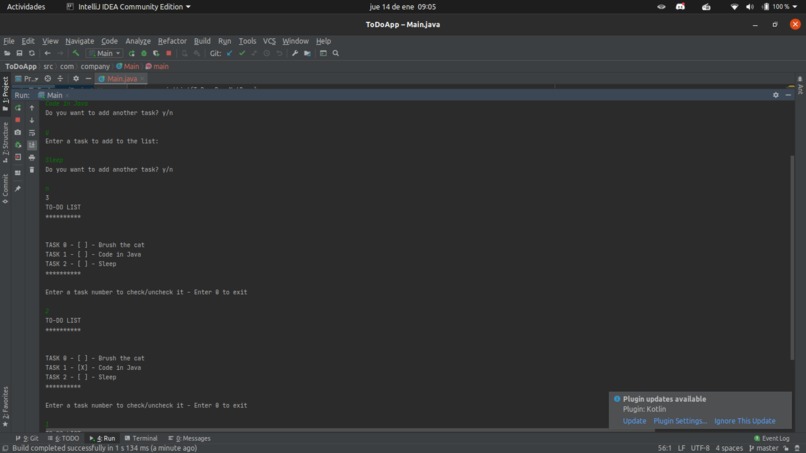 ToDo App – screenshot 1