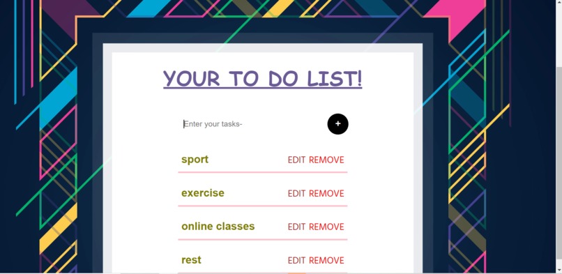 TO-DO-LIST – screenshot 1