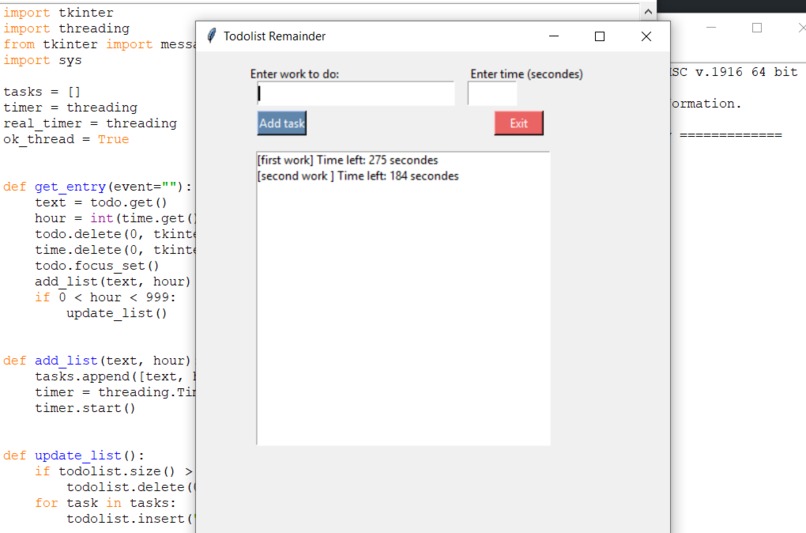 Todo List Application – screenshot 1