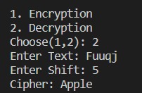 Caesar Cipher Encryption – screenshot 5