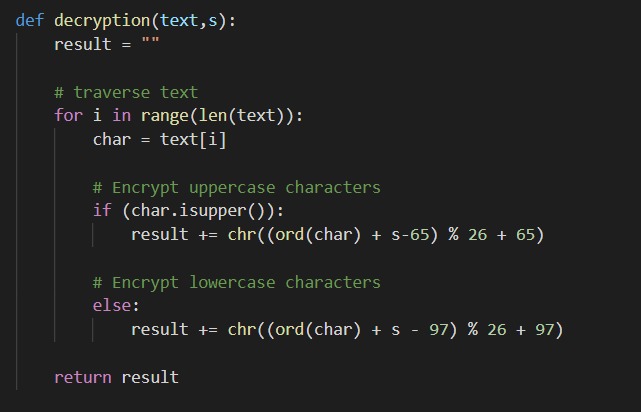 Caesar Cipher Encryption – screenshot 2