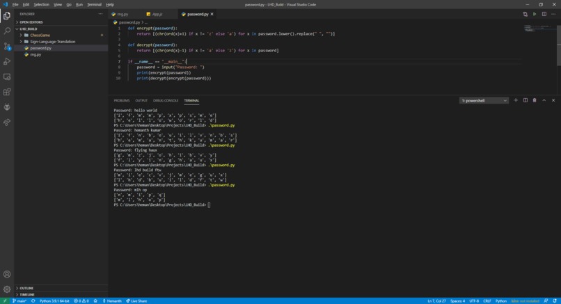 LHD:Build Encrypt a Password – screenshot 1