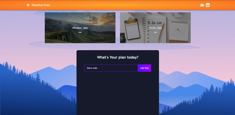 Weather & Todo List – screenshot 1