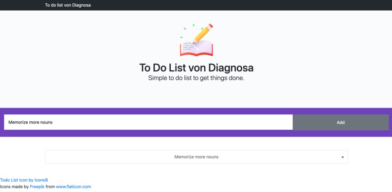 To do list von Diagnosa – screenshot 4