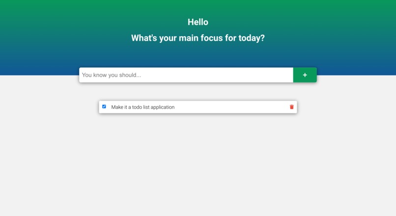 Todo App – screenshot 1