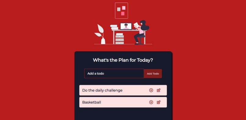 To-Do website – screenshot 3