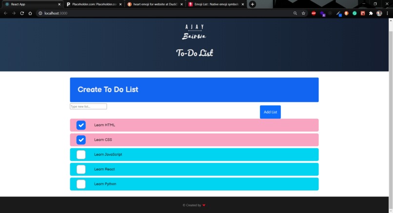 To Do List – screenshot 1