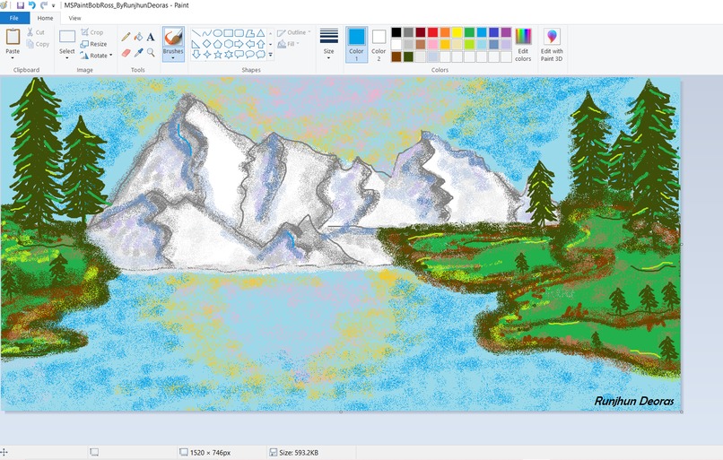 MS Paint Bob Ross – screenshot 2