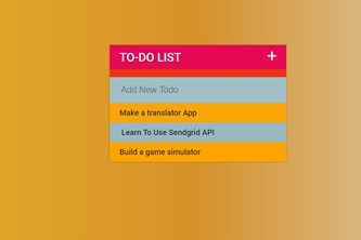 ToDo List Application