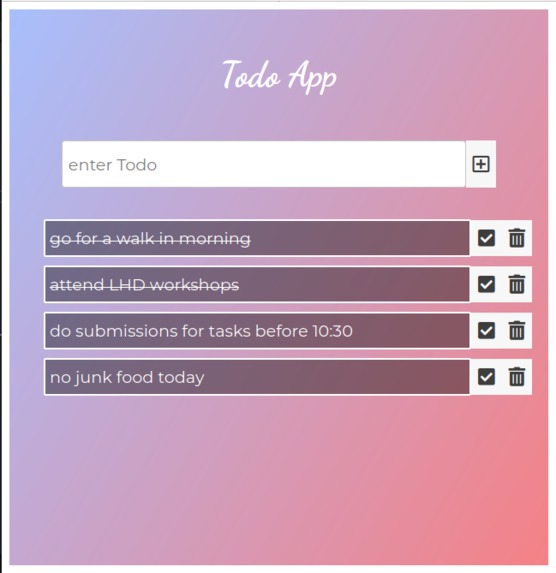 TO DO LIST – screenshot 1