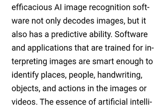 artificial intelligence (image recognition)